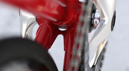 Finely crafted lugged steel frame photography