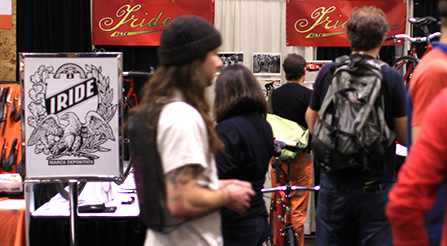 photo of Iride, Fine Italian Bicycle display at North American Handmade Bicycle Show 