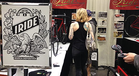 photo of Iride, Fine Italian Bicycle display at North American Handmade Bicycle Show 