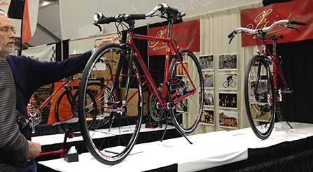 photo of Iride, Fine Italian Bicycle display at North American Handmade Bicycle Show 2