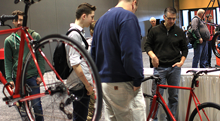 photo of Iride, Fine Italian Bicycle display at North American Handmade Bicycle Show 