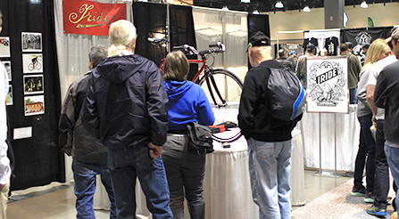 photo of Iride, Fine Italian Bicycle display at North American Handmade Bicycle Show 