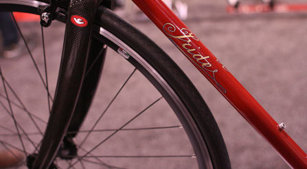 photo of Iride, Fine Italian Bicycle display at North American Handmade Bicycle Show 2014, Charlotte, North Carolina