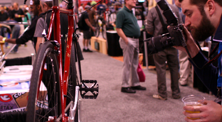 photography of Iride, Fine Italian Bicycle display at North American Handmade Bicycle Show 2014, Charlotte, North Carolina