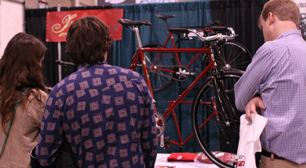 photo of Iride, Fine Italian Bicycle display at North American Handmade Bicycle Show 2014, Charlotte, North Carolina