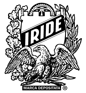 The original shield and eagle coat of arms logo for Iride, Fine Italian Bicycles.