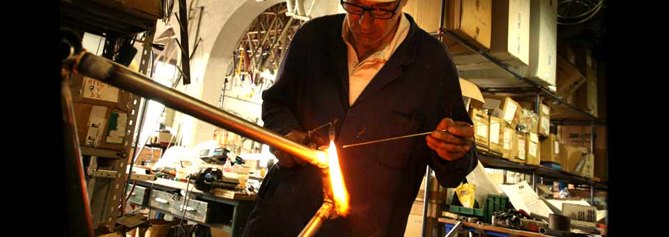 Carlo Gemmati hand brazes each Iride bicycle frame for you photograph